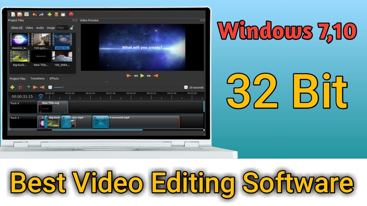 best video editor for pc windows 7 32 bit